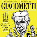 flyer for giacometti theater piece